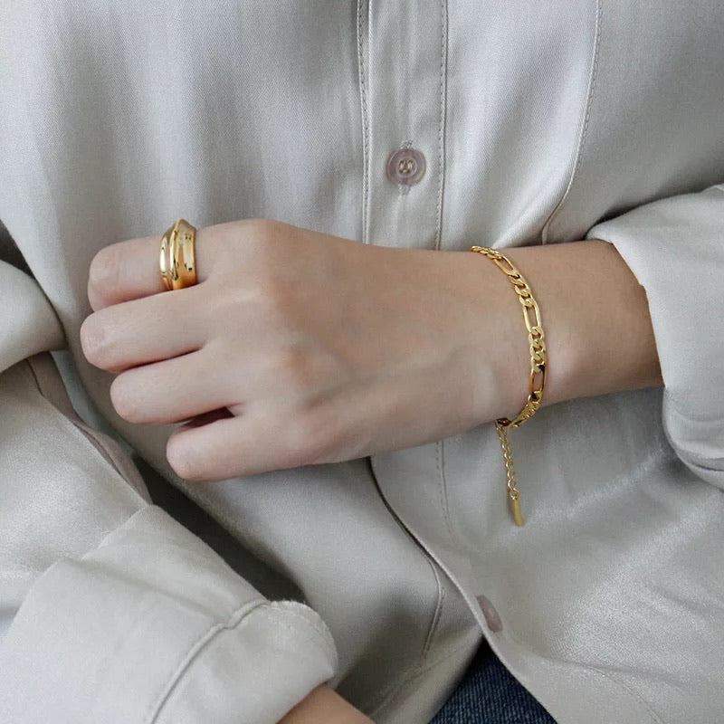 Luxe 18ct Gold Chain Bracelet