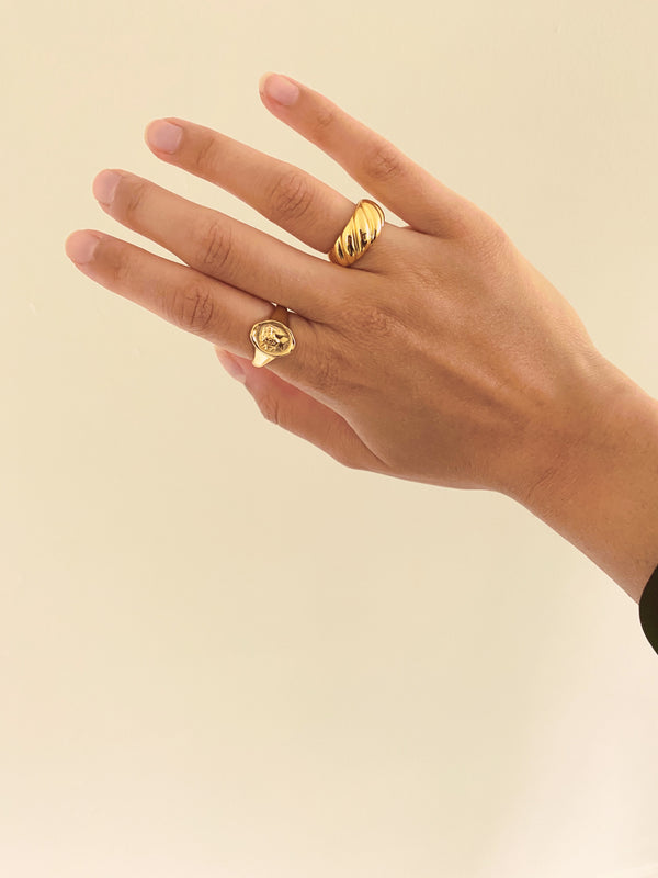 Luxe Gold Dome Ring