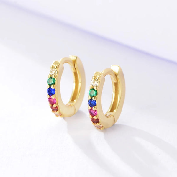 Luxe 14ct Gold Rainbow Huggies