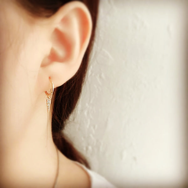 Luxe Huggie Spike Earrings